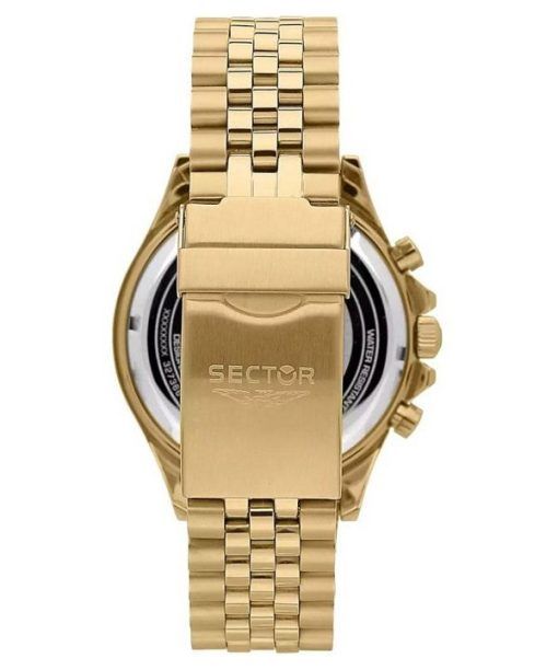 セクター 230 クロノグラフ ゴールドトーン ステンレススチール ブルーダイヤル クォーツ R3273661030 100M メンズ腕時計