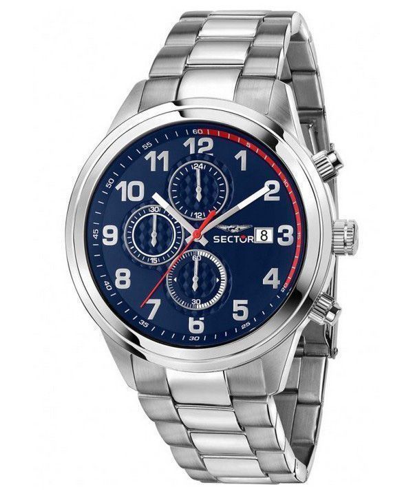セクター 670 クロノグラフ ステンレススチール ブルー ダイヤル クォーツ R3273740003 メンズ腕時計