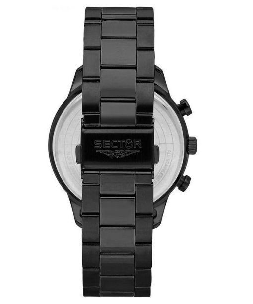 セクター 270 クロノグラフ ステンレススチール ブラック ダイヤル クォーツ R3273778001 メンズ腕時計