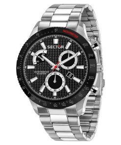セクター 270 クロノグラフ ステンレススチール ブラック ダイヤル クォーツ R3273778002 メンズ腕時計