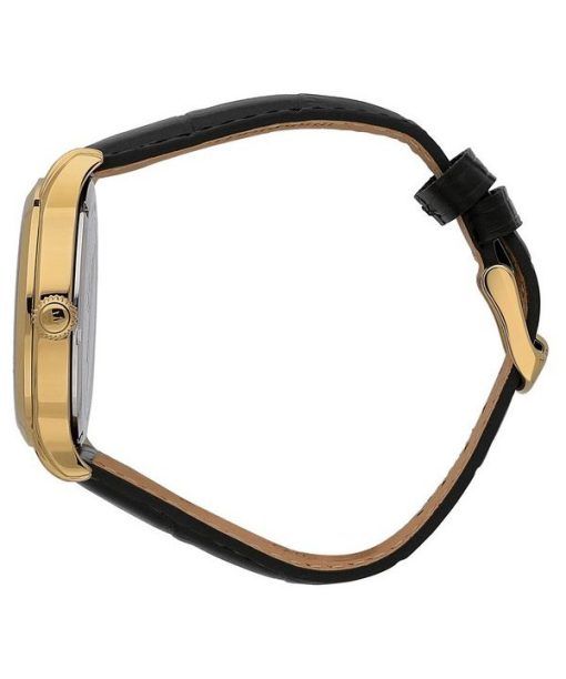 マセラティ エポカ レザー ストラップ シルバー ダイヤル クォーツ R8851118015 100M メンズ腕時計