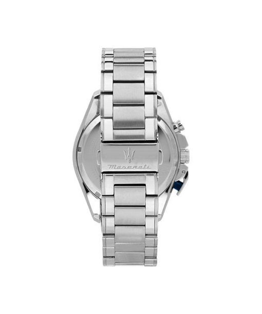 マセラティ トラグアルド限定版クロノグラフステンレススチールブルーダイヤルクォーツ R8873612052 100M メンズ腕時計