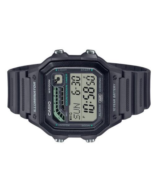 カシオ スタンダード デジタル 樹脂ストラップ グレー クォーツ WS-1600H-8AV 100M メンズ腕時計