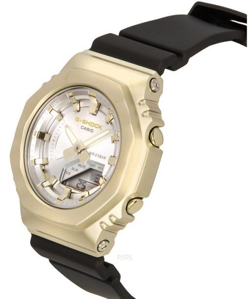 カシオ G ショック メタル クラッド アナログ デジタル 樹脂ストラップ シルバー ダイヤル クォーツ GM-S2100BC-1A 200M レディース腕時計
