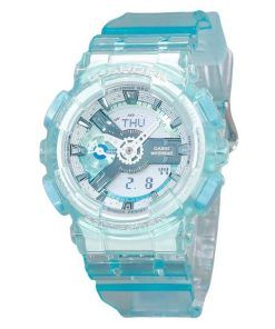 カシオ G-Shock アナログ デジタル バーチャル ワールド 半透明 ライトブルー マルチカラー ダイヤル クォーツ GMA-S110VW-2A 200M レディース 腕時計