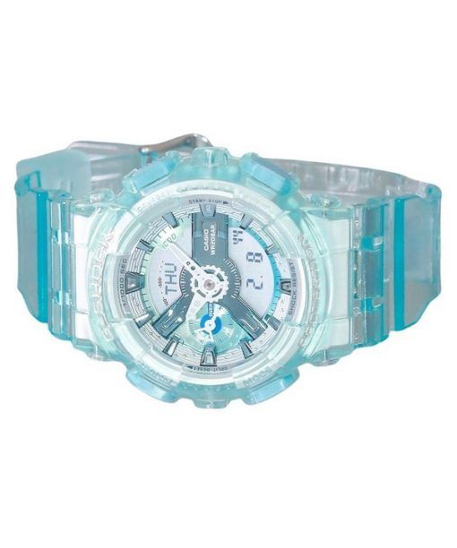 カシオ G-Shock アナログ デジタル バーチャル ワールド 半透明 ライトブルー マルチカラー ダイヤル クォーツ GMA-S110VW-2A 200M レディース 腕時計