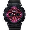 カシオ G-Shock アナログ デジタル 樹脂ストラップ バーガンディ ダイヤル クォーツ GMA-S120RB-1A 200M レディース腕時計