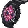 カシオ G-Shock アナログ デジタル 樹脂ストラップ バーガンディ ダイヤル クォーツ GMA-S120RB-1A 200M レディース腕時計