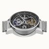 インガソル ジャズ サン アンド ムーン フェイズ ステンレススチール スケルトン ブラック ダイヤル 自動巻き I07708 メンズ腕時計