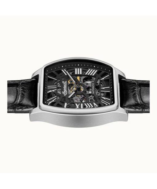 インガソル カリフォルニア レザーストラップ スケルトン ブラック ダイヤル 自動巻き I14202 メンズ腕時計