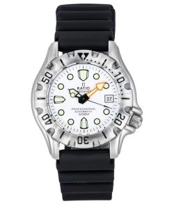 レシオ フリーダイバー プロフェッショナル 500M サファイア ホワイト ダイヤル 自動巻き 32BJ202A-WHT メンズ腕時計