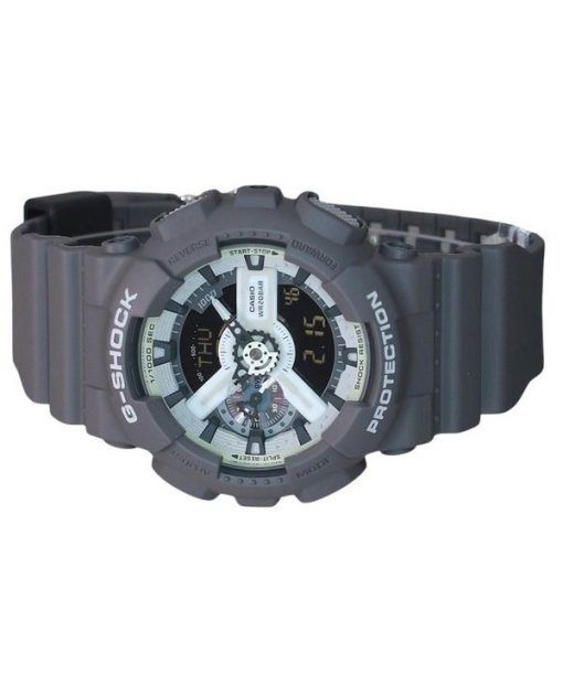 カシオ G-Shock ヒドゥン グロー シリーズ アナログ デジタル 樹脂ストラップ グレー ダイヤル クォーツ GA-110HD-8A 200M メンズ腕時計