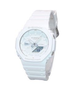 カシオ G-Shock トーンオントーン アナログ デジタル 樹脂ストラップ ホワイト ダイヤル クォーツ GA-2100-7A7 メンズ腕時計