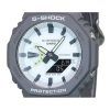 カシオ G-Shock ヒドゥン グロー シリーズ アナログ デジタル バイオベース 樹脂 ストラップ ホワイト ダイヤル クォーツ GA-2100HD-8A 200M メンズ 腕時計