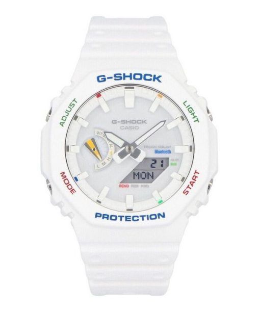 カシオ G-Shock アナログ デジタル 樹脂ストラップ ホワイト ダイヤル タフソーラー GA-B2100FC-7A 200M メンズ腕時計