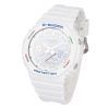 カシオ G-Shock アナログ デジタル 樹脂ストラップ ホワイト ダイヤル タフソーラー GA-B2100FC-7A 200M メンズ腕時計
