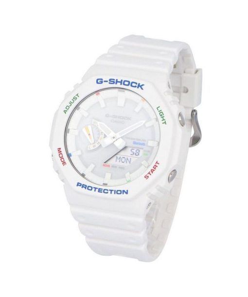 カシオ G-Shock アナログ デジタル 樹脂ストラップ ホワイト ダイヤル タフソーラー GA-B2100FC-7A 200M メンズ腕時計