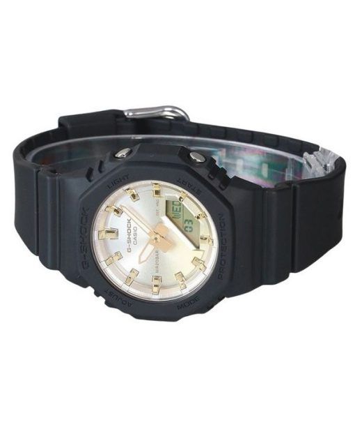 カシオ G-Shock アナログ デジタル サンセット グロー シリーズ バイオベース樹脂 ゴールド ダイヤル クォーツ GMA-P2100SG-1A 200M レディース 腕時計