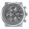 カシオ スタンダード アナログ クロノグラフ ステンレススチール グレー ダイヤル クォーツ MTP-E510D-8AV メンズ腕時計