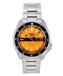 セイコー 5 スポーツ SKX スタイル 新しいダブルハリケーン スペシャルエディション オレンジダイヤル自動 SRPK11K1 100M メンズ腕時計