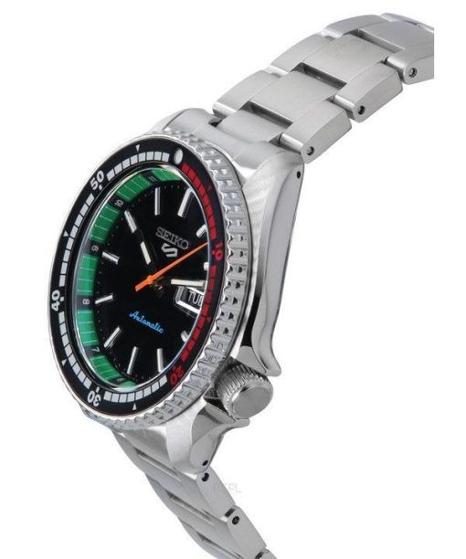 セイコー 5 スポーツ SKX スタイル 新しいレガッタ タイマー スペシャル エディション ブラック ダイヤル自動 SRPK13K1 100M メンズ腕時計