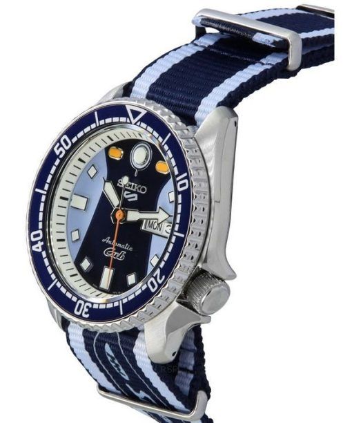 セイコー 5 スポーツ SKX センス スタイル ホンダ スーパー カブ限定版 ブルー ダイヤル オートマティック SRPK37K1 100M メンズ腕時計