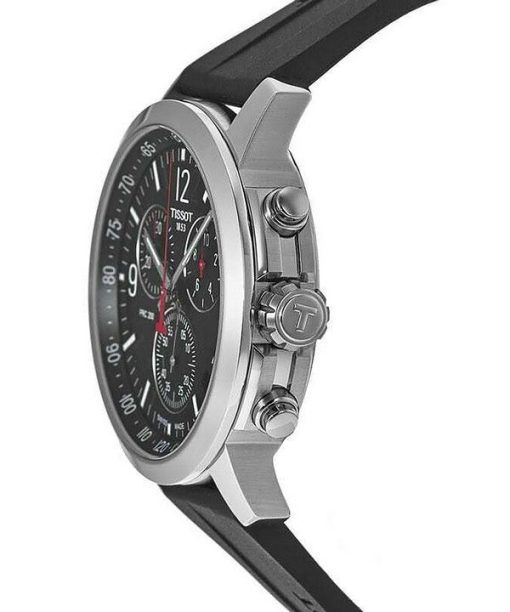 ティソ PRC 200 Tスポーツ クロノグラフ ブラック ダイヤル クォーツ ダイバーズ T114.417.17.057.00 200M メンズ 腕時計