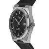 ティソ T-クラシック PRX パワーマティック 80 ラバーストラップ ブラック ダイヤル 自動巻き T137.407.17.051.00 100M メンズ腕時計