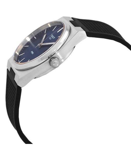 ティソ T-クラシック PRX ラバーストラップ ブルーダイヤル クォーツ T137.410.17.041.00 100M メンズ腕時計