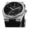 ティソ T-クラシック PRX ラバーストラップ ブラック ダイヤル クォーツ T137.410.17.051.00 100M メンズ腕時計