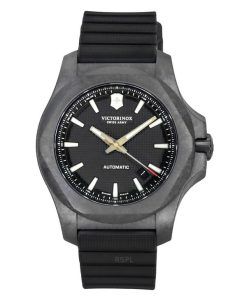 Victorinox Swiss Army INOX カーボン ブラック ダイヤル 自動巻き ダイバーズ 241866.1 200M メンズ腕時計 ギフトセット付き