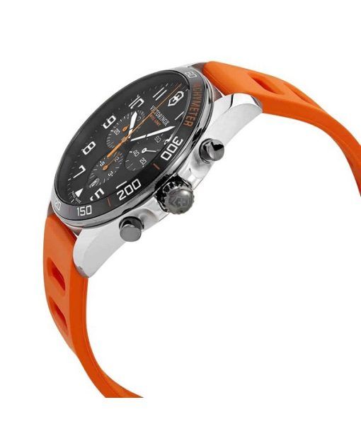 Victorinox Swiss Army フィールドフォース スポーツ クロノグラフ ラバーストラップ ブラック ダイヤル クォーツ 241893 100M メンズ腕時計