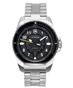 ビクトリノックス スイスアーミー ジャーニー 1884 ブラック ダイヤル 自動巻き ダイバーズ 241981 200M メンズ腕時計