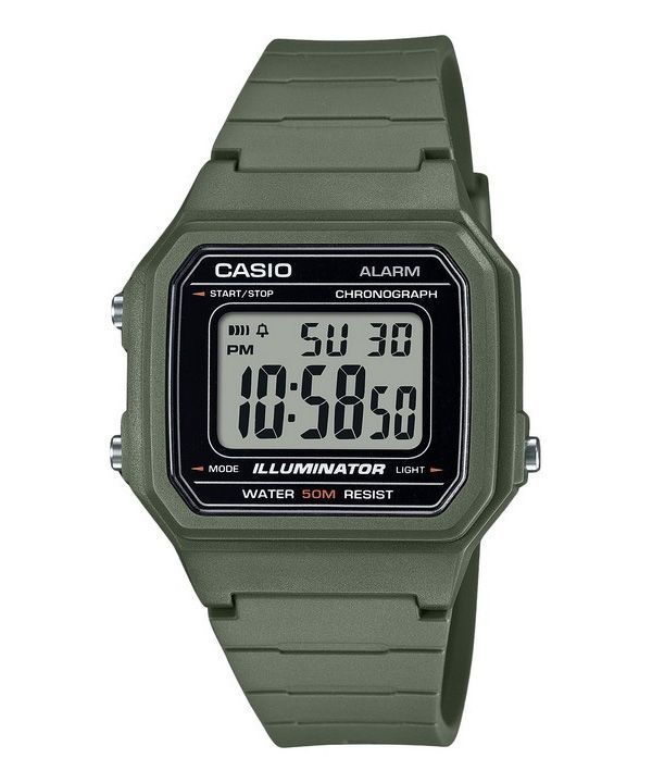 カシオ ユース デジタル 樹脂ストラップ クォーツ W-217H-3AV メンズ腕時計
