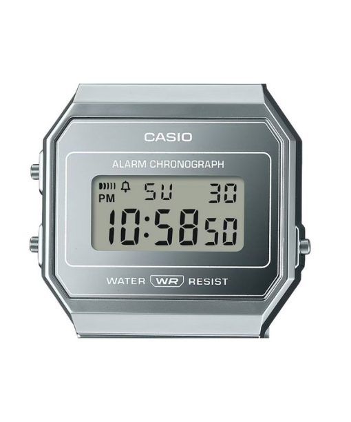 カシオ ヴィンテージ デジタル ステンレススチール シルバー ダイヤル クォーツ A700WEV-7A ユニセックス ウォッチ