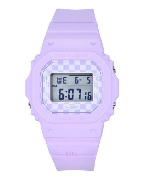 カシオ ベビーG スケーター ファッション デジタル パープル 樹脂ストラップ クォーツ BGD-565GS-6 100M レディース腕時計
