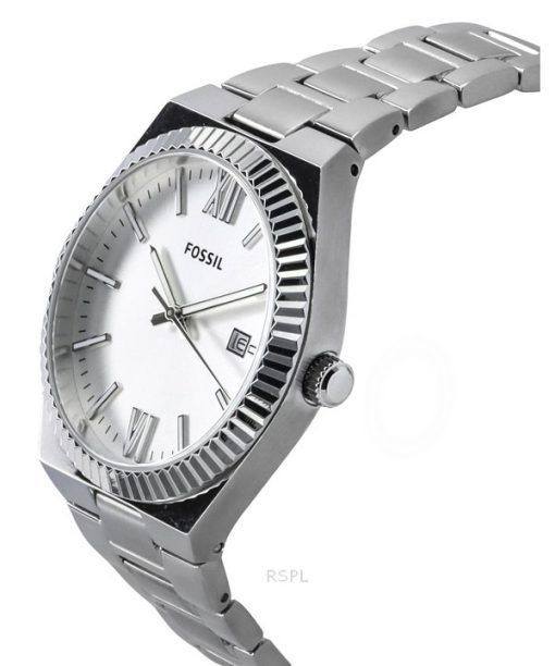 Fossil Scarlette ステンレススチール シルバーダイヤル クォーツ ES5300 レディース腕時計