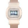 カシオ G-Shock デジタル オーガニック ピンク クロスストラップ バイオベース樹脂 クォーツ GMD-S5600CT-4 200M レディース腕時計