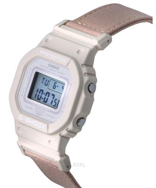 カシオ G-Shock デジタル オーガニック ピンク クロスストラップ バイオベース樹脂 クォーツ GMD-S5600CT-4 200M レディース腕時計