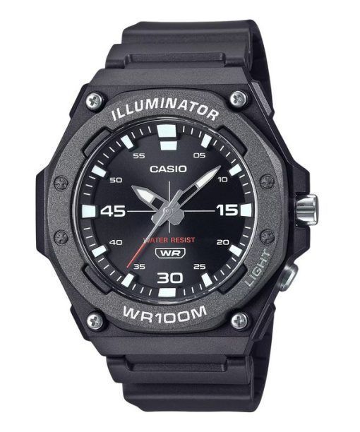 カシオ スタンダード アナログ 樹脂ストラップ ブラック ダイヤル クォーツ MW-620H-1A 100M メンズ腕時計
