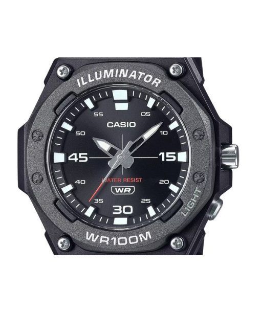 カシオ スタンダード アナログ 樹脂ストラップ ブラック ダイヤル クォーツ MW-620H-1A 100M メンズ腕時計