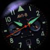 AVI-8 ホーカー ハリケーン キャリー デュアルタイム ギュタースロー ステンレススチール ブルーダイヤル AV-4088-22 メンズ腕時計