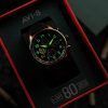 AVI-8 ホーカー ハリケーン クラシック クロノグラフ D-Day 80 限定版 ゴールド ブラック ダイヤル クォーツ AV-4011-1D メンズ 腕時計