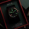 AVI-8 スピットファイア ロック クロノグラフ D-Day 80 限定版 ソード レザーストラップ ブラック ダイヤル クォーツ AV-4089-0A メンズ腕時計
