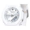 カシオ G-Shock アナログ デジタル ホワイト 樹脂 バイオベース ストラップ シルバー ダイヤル クォーツ GMA-P2100VA-7A 200M レディース 腕時計