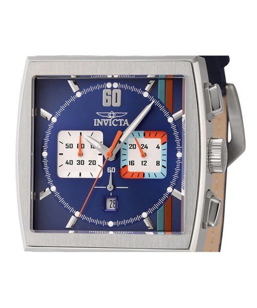 インヴィクタ S1 ラリー クロノグラフ GMT レザーストラップ マルチカラー ダイヤル クォーツ 44299 100M メンズ腕時計