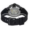 Edox Delfin The Original Mecano ラバーストラップ スケルトン ブラック ダイヤル 自動巻き ダイバーズ 85303 357GN NGN 200M メンズ腕時計