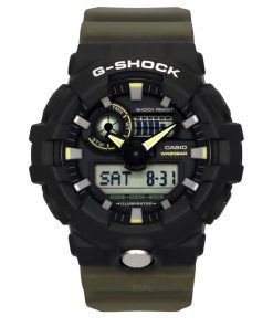 カシオ G-Shock アナログ デジタル 樹脂ストラップ ブラック ダイヤル クォーツ GA-710TU-1A3 200M メンズ腕時計  
