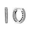 パンドラ パヴェ ハート フープ イヤリング 296317CZ 女性用