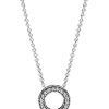 パンドラ ロゴ パヴェ サークル コリエ ネックレス 397436CZ-45 女性用